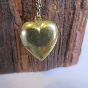 1928 Jewelry - Vintage 1928 Heart Locket Necklace 1928 Jewelry - Vintage 1928 Heart Locket Necklace